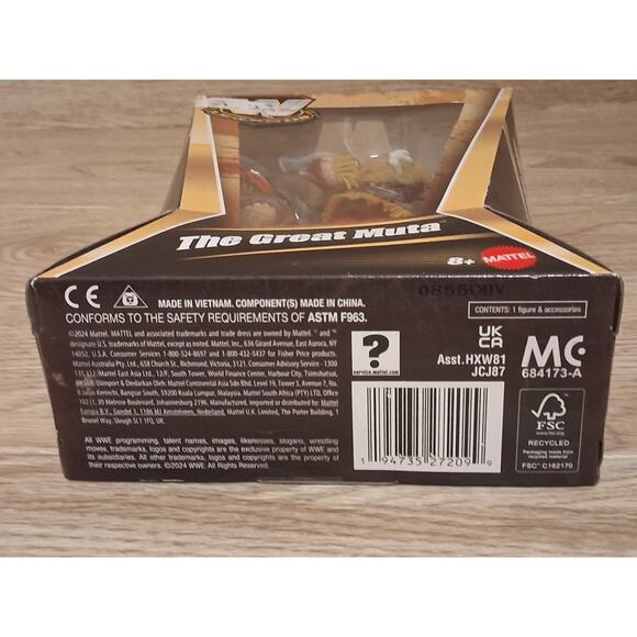 WWE Elite Legends THE GREAT MUTA Action Figure Series 27 Mattel  New Unopened - Picture 6 of 8